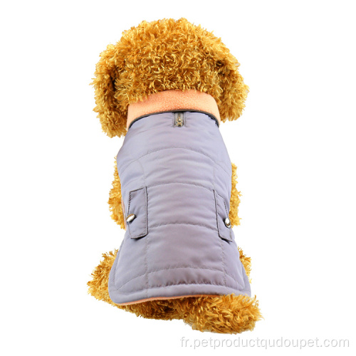 Gilet de poche polaire en tissu de nylon Vêtements pour animaux de compagnie